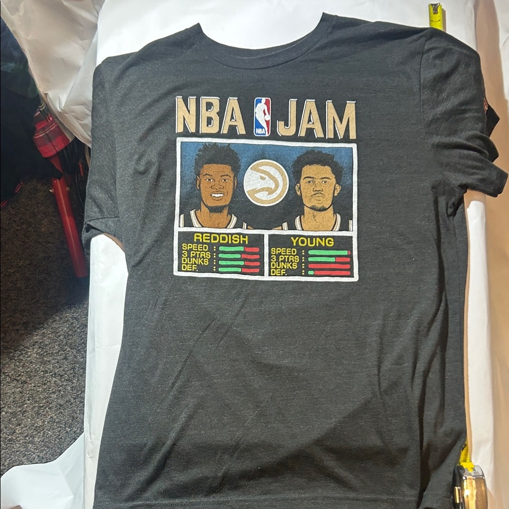 HOMAGE - NBA JAM - Atlanta Hawks Cam Reddish & Trae Young T-Shirt